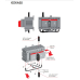 OZXA32 Комплект для параллельного соединения 6mm2 (1SCA022683R4110) ABB