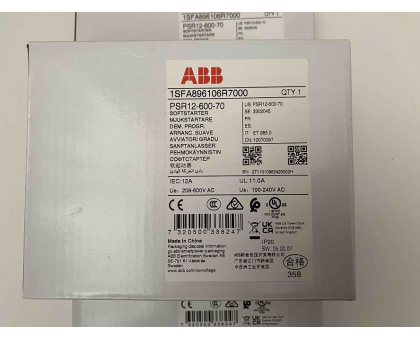 PSR12-600-70 пристрій плавного пуску 5,5 кВт, плавний пуск 12А ABB (1SFA896106R7000)