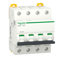 Автоматичний вимикач 50A Acti9 IK60N, 4P, тип C, A9K24450 Schneider Electric