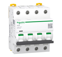 Автоматичний вимикач 50А, 4 полюси, крива B, Acti9 iC60N A9F78450 Schneider Electric