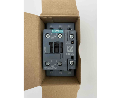 3RT2026-1BB40, контактор 11 кВт 25А 24В DC 1NO+1NC SIEMENS