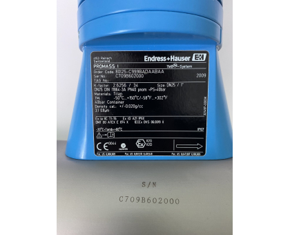 Promass 80I25 витратомір коріолісовий (80I25-C999BADAABAA) Endress+Hauser