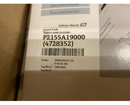 Витратомір вихровий Prowirl F200 Endress+Hauser 7F2B50-AABCCA1D2SK+