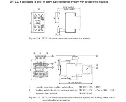 3RT2023-1AF00 контактор 4 кВт 9А 110В AC 1NO+1NC SIEMENS