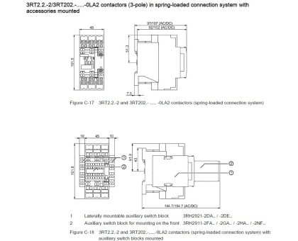 3RT2023-1AF00 контактор 4 кВт 9А 110В AC 1NO+1NC SIEMENS