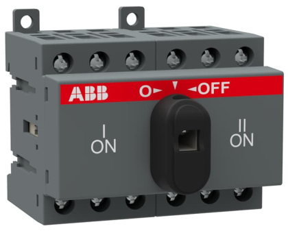 OT25F3C перемикач навантаження І-0-ІІ 25A (1SCA104863R1001) ABB