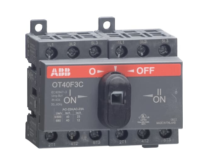 OT40F3C перемикач навантаження І-0-ІІ 40 ампер (1SCA104913R1001) ABB