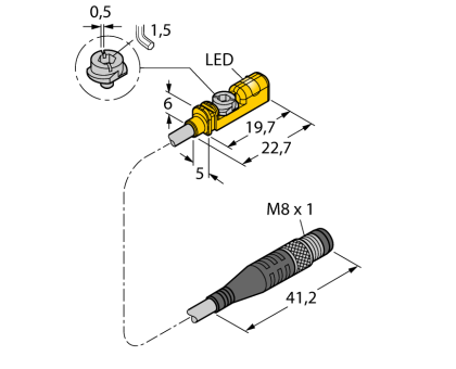 BIM-UNTK-AP7X-0.3-PSG3M (4686011) Turck
